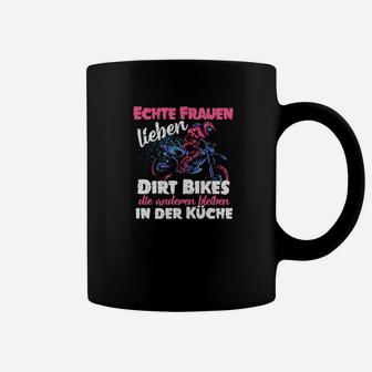 Echte Frauen Lieben Dirt Bikes Tee, Motocross Tassen für Damen - Seseable