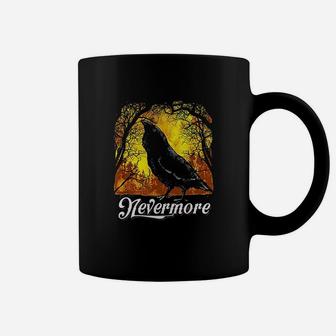 Edgar Allan Poe Nevermore Spooky Halloween Coffee Mug - Seseable