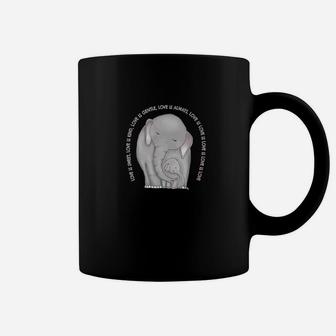 Elephant Mom Love Is Love Mothers Day Coffee Mug - Seseable