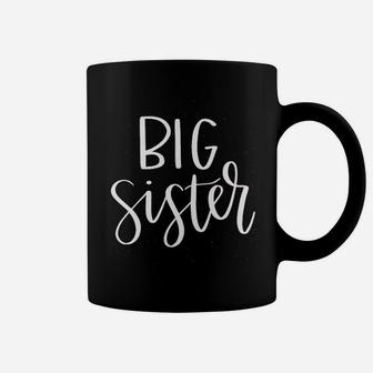 Ella Cole Company Cursive Big Sister Announcement Coffee Mug - Seseable