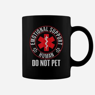 Emotional Support Human Do Not Pet Service Dog Love Coffee Mug - Seseable
