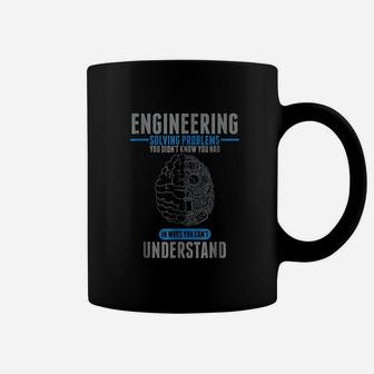 Engineer Solving Problems Funny Engineering Coffee Mug - Seseable