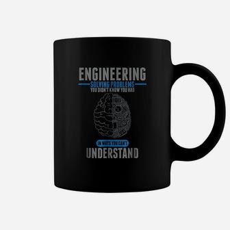 Engineer Solving Problems Funny Engineering Coffee Mug - Seseable