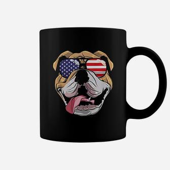 English Bulldog 4th Of July American Sunglasses Usa Coffee Mug - Seseable
