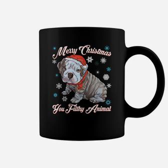 English Bulldog Christmas Shirts Coffee Mug - Seseable