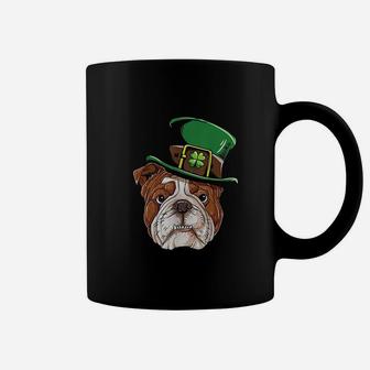 English Bulldog Leprechaun St Patricks Coffee Mug - Seseable