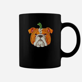 English Bulldog Pumpkin Halloween Kids Dog Costume Coffee Mug - Seseable