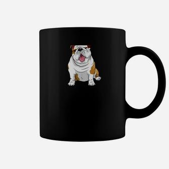 English Bulldogs Funny Bulldogs Pups Holidays Back Coffee Mug - Seseable