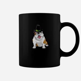 English Bulldogs Funny Thanksgiving Bulldog Pups Coffee Mug - Seseable