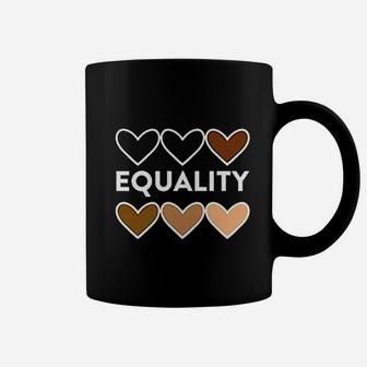 Equality Hearts Civil Rights Equal Graphic Coffee Mug - Seseable