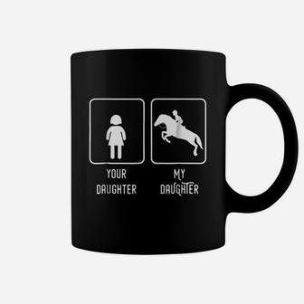 Equestrian Rider Daughter Horse Show Mom And Dad Coffee Mug - Seseable