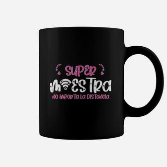 Espanol Virtual Super Maestra Gift Spanish Bilingual Teacher Coffee Mug - Seseable