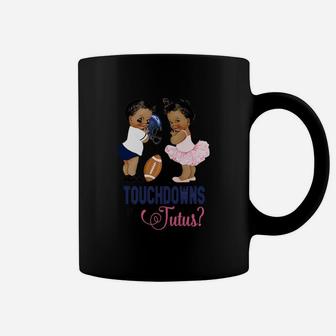 Ethnic Touchdowns Or Tutus Gender Reveal Coffee Mug
