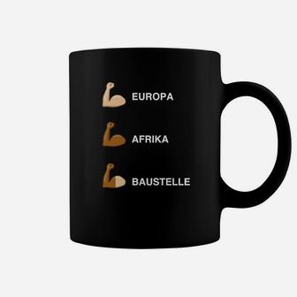 Europa Afrika Baustellen Tassen, Lustiges Bausthemen Design - Seseable