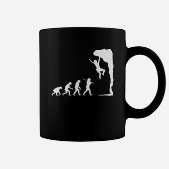 Evolution Of The Climber, Funny Rock Climbing T-shirt Coffee Mug - Seseable