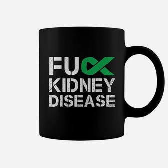 F Kidney Disease Awareness Month Green Ribbon Support Coffee Mug | Seseable CA