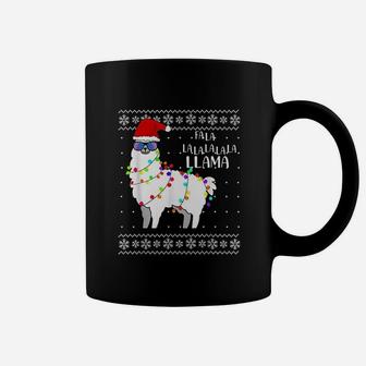 Fa La La Llama Funny Alpaca Christmas Coffee Mug - Seseable