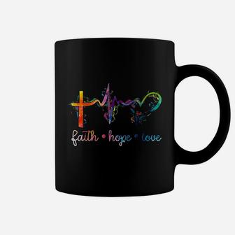 Faith Hope Love Nursing Student Medical Nurse Cool Gifts Coffee Mug | Seseable UK