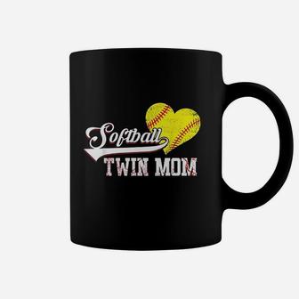 Family Softball Player Gifts Softball Twin Mom Coffee Mug - Seseable