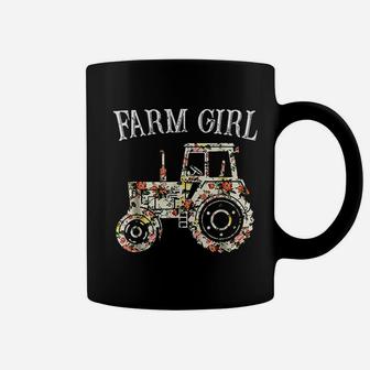 Farm Girl Loves Tractors Loves Life On The Farm Coffee Mug - Seseable