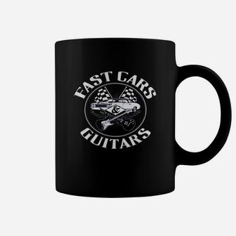 Fast Cars And Guitars - Guitar Music Coffee Mug - Seseable