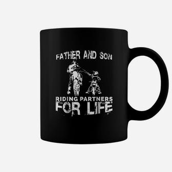 Father And Son Riding Partners For Life Dads Sons Coffee Mug - Seseable
