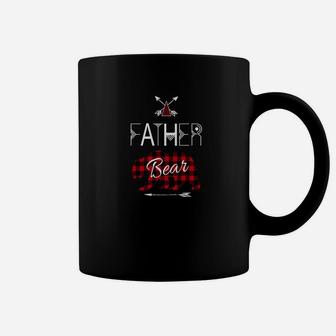 Father Bear Buffalo Plaid Family Camping Vacation Tee Coffee Mug - Seseable