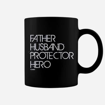 Father Husband Protector Hero Fathers Day Coffee Mug - Seseable
