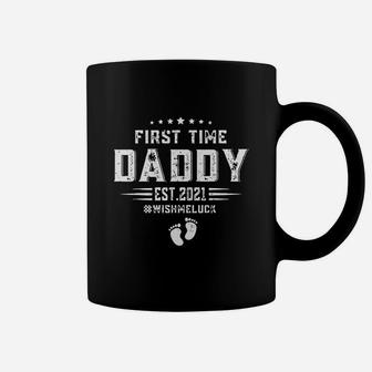Fathers Day First Time Daddy Est 2021 Coffee Mug - Seseable