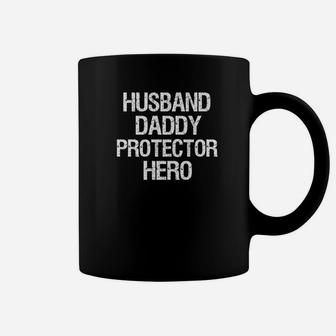 Fathers Day Gift Husband Daddy Protector Hero Dad Coffee Mug - Seseable
