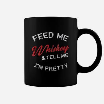 Feed Me Whiskey Retro Tennesse Rye Malt Gift Coffee Mug - Seseable