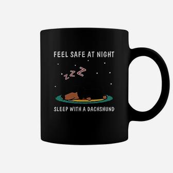 Feel Safe At Night Sleep With A Dachshund Coffee Mug - Seseable