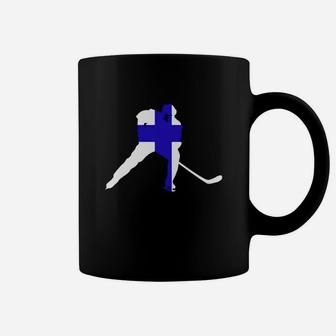 Finland Ice Hockey Shirt Fin Player Finnish Team Stick Puck Black Youth B0713sm6sn 1 Coffee Mug - Seseable