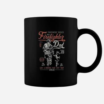 Firefighter Dad Men Fathers Day Fireman Coffee Mug - Seseable