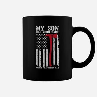 Firefighter My Son Has Your Back Coffee Mug