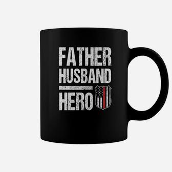 Fireman Husband Daddy Hero, best christmas gifts for dad Coffee Mug - Seseable