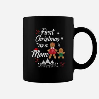 First Christmas As A Mom New Mom Gift For Mother Coffee Mug - Seseable