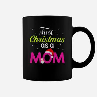 First Christmas As A Mom T-shirt Gift For New Mommy Black Youth B0785gkv41 1 Coffee Mug - Seseable