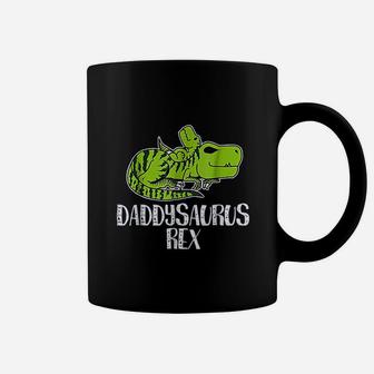 First Time Dad Daddysaurus Rex Funny Dinosaur Gift Coffee Mug - Seseable