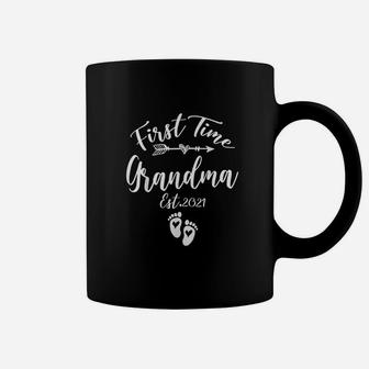 First Time Grandma Est 2021 Matching Family Christmas Coffee Mug - Seseable