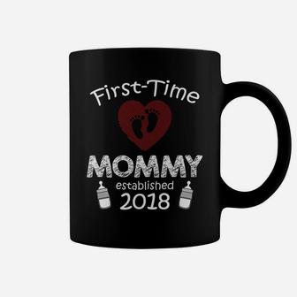 First Time Mommy Established 2018 Funny Mom Coffee Mug - Seseable