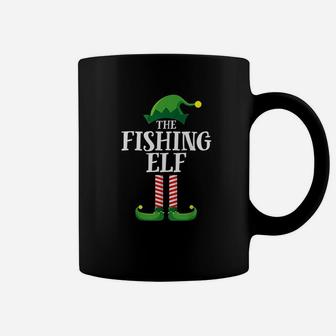 Fishing Elf Matching Family Group Christmas Party Coffee Mug - Seseable