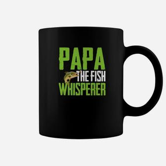Fishing Shirts Papa Fish Whisperer S Father Holiday Gifts Coffee Mug - Seseable