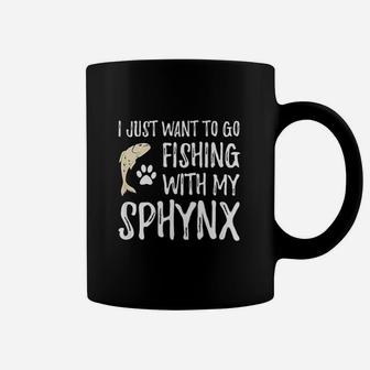 Fishing Sphynx For Boating Cat Mom Or Cat Dad Coffee Mug - Seseable