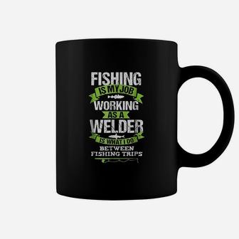 Fishing Welder Funny Gift For Welding Worker Coffee Mug - Seseable