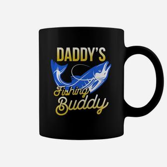 Fitted Daddys Fishing Buddy Shirt Kids Fishing Nature Coffee Mug - Seseable