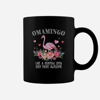 Flamingo Omamingo Like A Normal Oma Gifts Funny Grandma Coffee Mug - Seseable