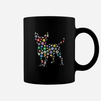 Floral Chihuahua Fur Parent Dog Lover Coffee Mug - Seseable