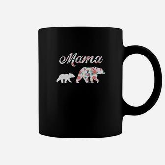 Floral Mama Bear Mom Of 1 birthday Coffee Mug - Seseable