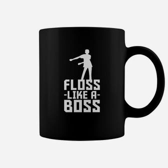 Floss Like A Boss Flossin Dance Funny Emote Coffee Mug - Seseable